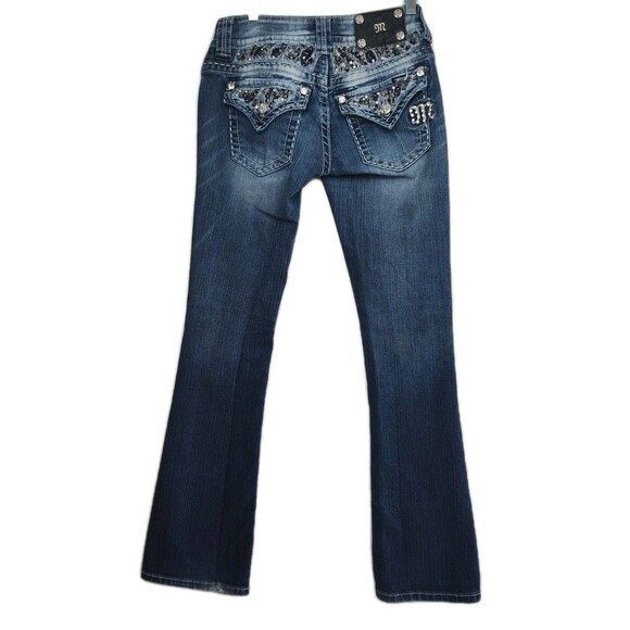 Miss Me Bootcut women's jeans, size 26, embellished, JE5620B2L, medium wash blue - Picture 7 of 13